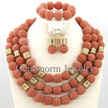 African Wedding Coral Beads Jewelry Set Indian Bridal Costume Women Jewelry Set Dubai Gold Necklace Set Free Shipping WA030
African Wedding Coral Beads Jewelry Set Indian Bridal Costume Women Jewelry Set Dubai Gold Necklace Set Free Shipping WA030