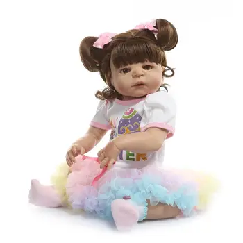 56cm Cute Realistic Reborn Doll Soft Full Silicone Vinyl Newborn Babies Girl Lifelike Handmade Toy For Children Birthday Gift
56cm Cute Realistic Reborn Doll Soft Full Silicone Vinyl Newborn Babies Girl Lifelike Handmade Toy For Children Birthday Gift