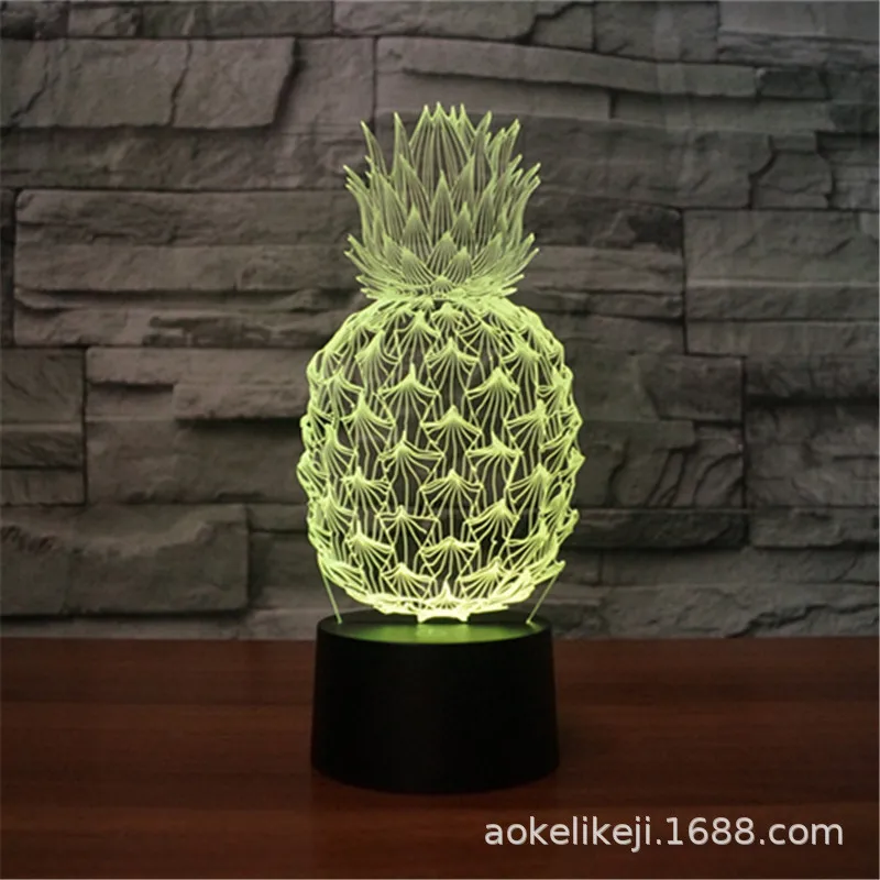 Pineapple 3D Night Lights Seven-color Touch Charging LED Gift Atmosphere Table Lamp Creative Fruit Modeling Lamp
Pineapple 3D Night Lights Seven-color Touch Charging LED Gift Atmosphere Table Lamp Creative Fruit Modeling Lamp