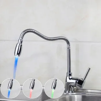 LED Superior in Quality and Reasonable in Price Kitchen Faucet Chrome Polished Basin Faucet Hot and Cold Water Swivel Mixer
LED Superior in Quality and Reasonable in Price Kitchen Faucet Chrome Polished Basin Faucet Hot and Cold Water Swivel Mixer