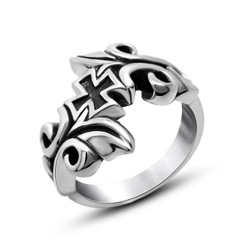 Vintage Look Silver Tone Gothic Punker Malta Cross Ivy Floral Stainless Steel Ring Band U.S.Size
Vintage Look Silver Tone Gothic Punker Malta Cross Ivy Floral Stainless Steel Ring Band U.S.Size