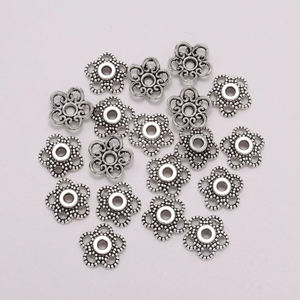50 Pcs 10mm Bead End Caps Antique Silver Color Flower Bead Caps For Jewelry Making DIY Bracelet Earrings Accessories Findings
50 Pcs 10mm Bead End Caps Antique Silver Color Flower Bead Caps For Jewelry Making DIY Bracelet Earrings Accessories Findings
