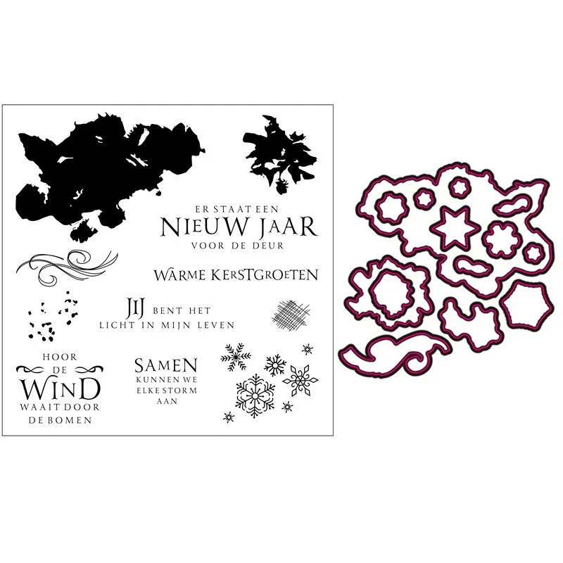 Dutch snowflake Exquisite transparent silicone rubber stamps/handmade Christmas album for children decorative production
Dutch snowflake Exquisite transparent silicone rubber stamps/handmade Christmas album for children decorative production