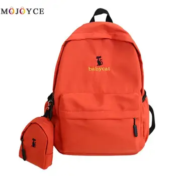 2pcs/set Cute Cat Print School Backpack Women Nylon Travel Clutch Preppy Style Casual Knapsack Backpack Female
2pcs/set Cute Cat Print School Backpack Women Nylon Travel Clutch Preppy Style Casual Knapsack Backpack Female