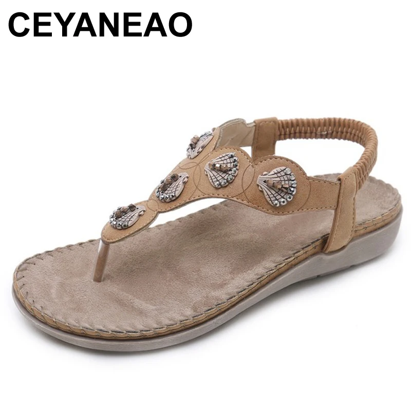 CEYANEAO2019Gladiator Summer Style women's sexy Flat Sandals Beading Elastic band Concise woman shoes Apricot Blue KhakiE2013
CEYANEAO2019Gladiator Summer Style women's sexy Flat Sandals Beading Elastic band Concise woman shoes Apricot Blue KhakiE2013