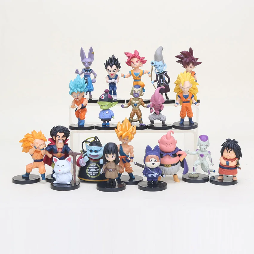 10pcs/set Dragon Ball Z Super Saiyan Son Goku Vegeta Buu Freeza Karin sama Beerus PVC Action Figures Model Toy In Bag
10pcs/set Dragon Ball Z Super Saiyan Son Goku Vegeta Buu Freeza Karin sama Beerus PVC Action Figures Model Toy In Bag
