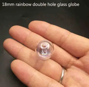 18mm Rainbow glass globe double hole round ball dome Glass bottle empty vial pendant diy finding supply accessories decor 100pcs
18mm Rainbow glass globe double hole round ball dome Glass bottle empty vial pendant diy finding supply accessories decor 100pcs