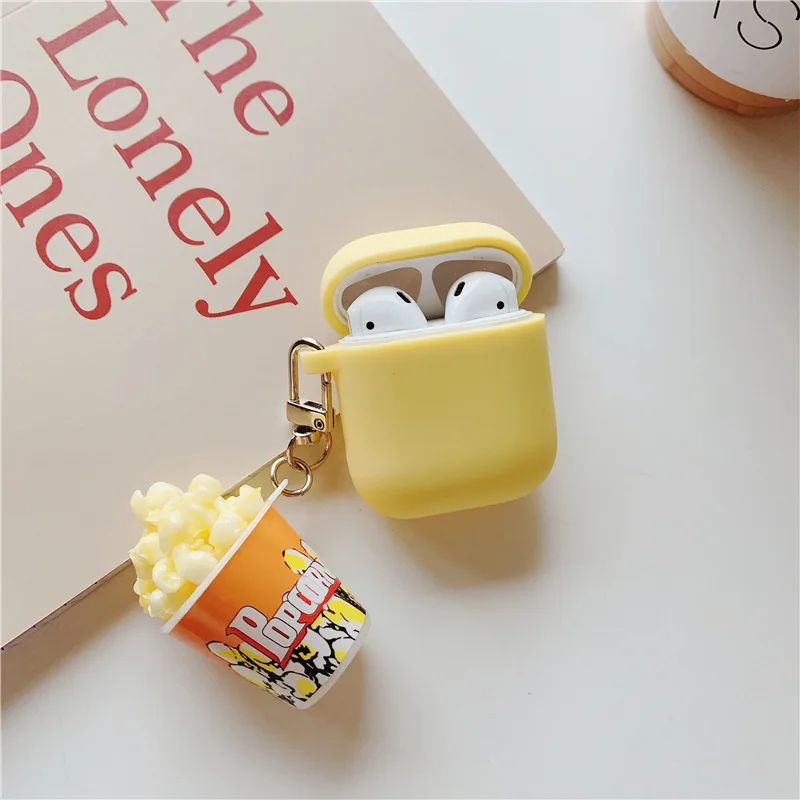 TPU Airpods Case With Popcorn Pendant For Apple Earphone Soft Silicone Wireless Headphone Case For Bluetooth Earphone Bag Female
TPU Airpods Case With Popcorn Pendant For Apple Earphone Soft Silicone Wireless Headphone Case For Bluetooth Earphone Bag Female