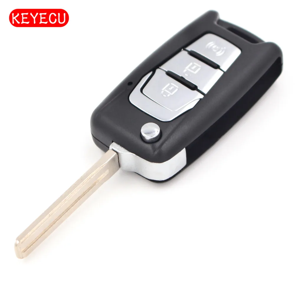 Keyecu Flip Folding Remote Key Shell Case Fob 3 Button for SsangYong Korando New Actyon C200 2016 2017
Keyecu Flip Folding Remote Key Shell Case Fob 3 Button for SsangYong Korando New Actyon C200 2016 2017