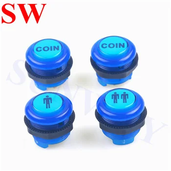 4 PCS Arcade 28mm round Ring-Fixing push button coin Single double push button 1P /2P LED lighted Push Button with microswitch
4 PCS Arcade 28mm round Ring-Fixing push button coin Single double push button 1P /2P LED lighted Push Button with microswitch
