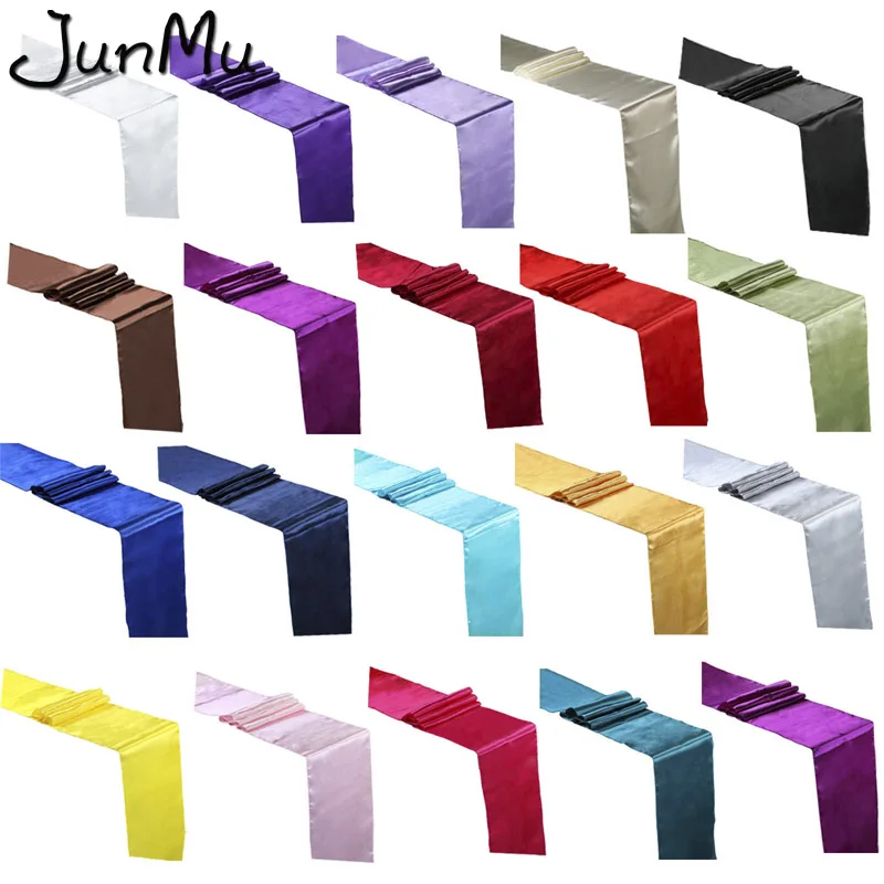 Satin Table Runner 30cm x 275cm For Wedding Party Event Banquet Home Table Decoration Supply Table Cover Tablecloth Accessories
Satin Table Runner 30cm x 275cm For Wedding Party Event Banquet Home Table Decoration Supply Table Cover Tablecloth Accessories