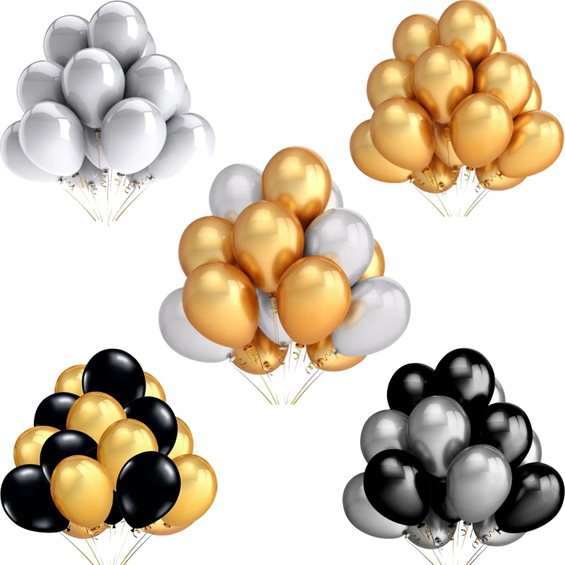 20pcs 12'' Gold Silver Black pink Latex Balloons Happy Birthday Wedding Party Decor Inflatable Air Globos Kids Supplies
20pcs 12'' Gold Silver Black pink Latex Balloons Happy Birthday Wedding Party Decor Inflatable Air Globos Kids Supplies