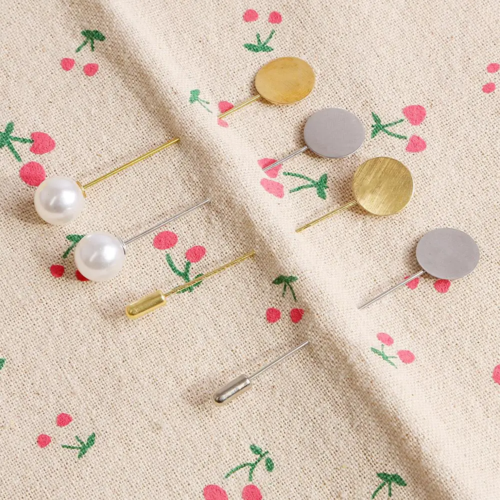 2019 New Alloy Copper Long Brooch Plated Gold/Rhodium Simulated Pearl For DIY Handmade Jewelry Brooches Accessories | Украшения и