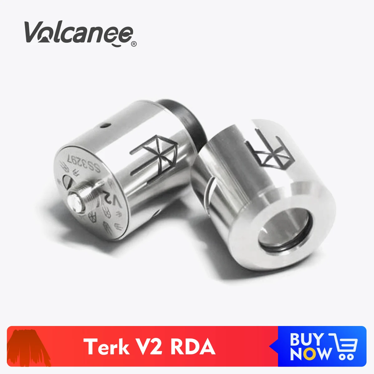 Volcanee Terk V2 атомайзер RDA Terkv2 перестраиваемый капельный резервуар Vape для