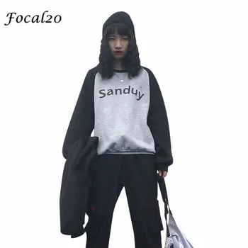 Focal20 Streetwear Color Matching Letter Women Sweatshirt Pullover O-Neck Long Sleeve Causal Female Sweatshirt Loose Tracksuit
Focal20 Streetwear Color Matching Letter Women Sweatshirt Pullover O-Neck Long Sleeve Causal Female Sweatshirt Loose Tracksuit