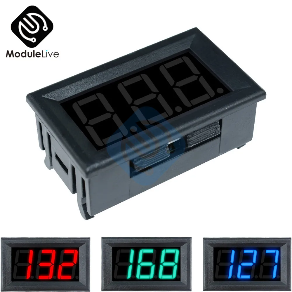 0.56" 0.56 Inch 2 Wires LED Digital Voltmeter Voltage Display Voltage Meters Electrical Instruments GREEN RED BLUE AC 30V-500V
0.56" 0.56 Inch 2 Wires LED Digital Voltmeter Voltage Display Voltage Meters Electrical Instruments GREEN RED BLUE AC 30V-500V