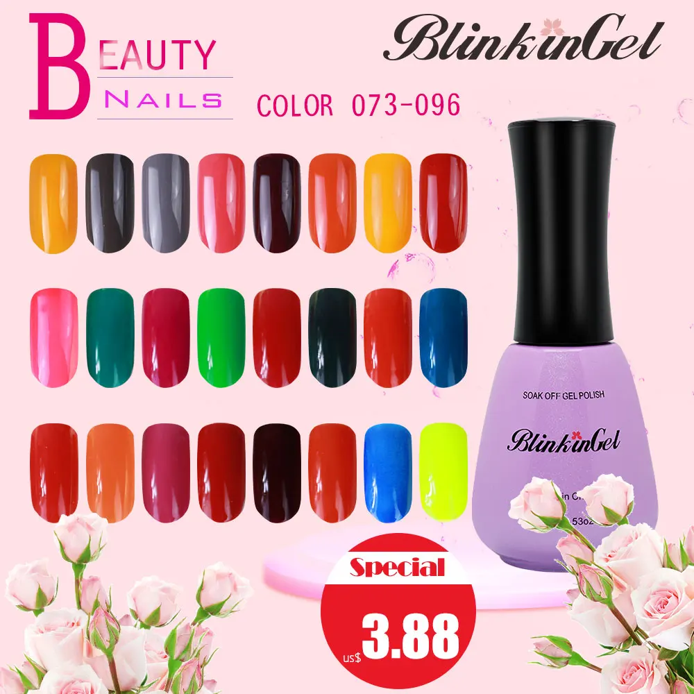 BlinkinGel 1pcs Gelpolish 15ml Multi Color Gel Polish Resin Nail Gel UV Lac Nail Polish Gel for Fingers
BlinkinGel 1pcs Gelpolish 15ml Multi Color Gel Polish Resin Nail Gel UV Lac Nail Polish Gel for Fingers