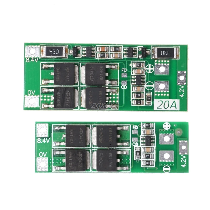 2S 20A 7.4V 8.4V Li-ion Lithium Battery 18650 Charger PCB BMS Protection Board AUG_18 Dropship
2S 20A 7.4V 8.4V Li-ion Lithium Battery 18650 Charger PCB BMS Protection Board AUG_18 Dropship