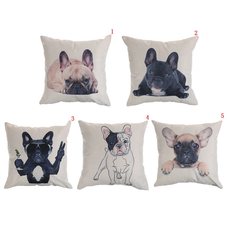Cotton Linen French Bulldog Digital Print Square Decorative Pillow Throw Cushions For Sofa Car Home Decor No Fill
Cotton Linen French Bulldog Digital Print Square Decorative Pillow Throw Cushions For Sofa Car Home Decor No Fill