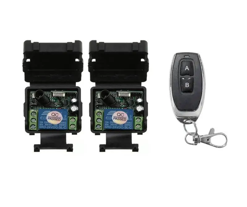 DC 24 v 1CH mini RF wireless remote control radio switch Learning code 2* receiver+1* transmitter 315/433MHZ
DC 24 v 1CH mini RF wireless remote control radio switch Learning code 2* receiver+1* transmitter 315/433MHZ