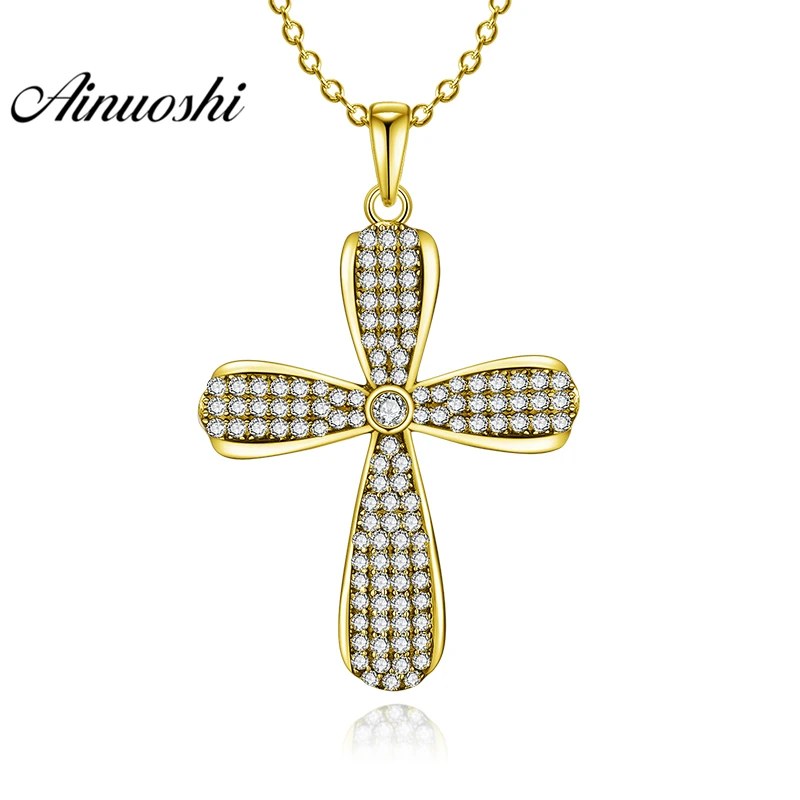 AINUOSHI 10K Solid Yellow Gold Pendant Shining Cross Pendant SONA Simulated Diamond Flower Pendant Jewelry 5.7g Separate Pendant
AINUOSHI 10K Solid Yellow Gold Pendant Shining Cross Pendant SONA Simulated Diamond Flower Pendant Jewelry 5.7g Separate Pendant