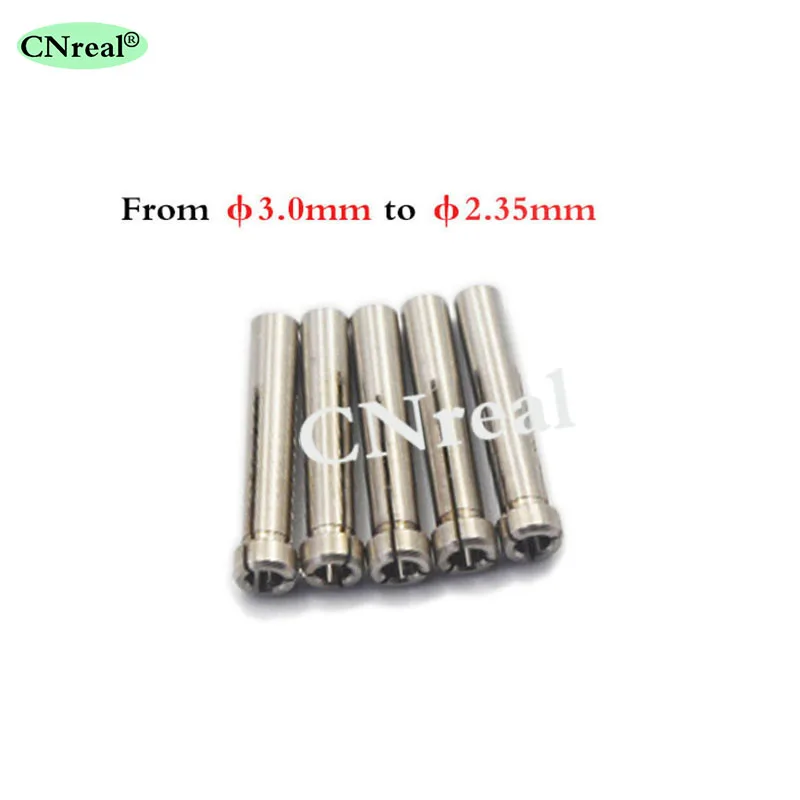 5 Pieces Collet Chuck Adapter Converter 3.0--2.35(mm) for Micro Motor Handpiece of Grinding Machine
5 Pieces Collet Chuck Adapter Converter 3.0--2.35(mm) for Micro Motor Handpiece of Grinding Machine