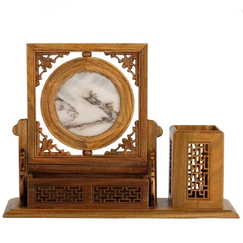 Green wood antique Marble Plaque inlaid ornaments imitation screen name card box storage pen box set
Green wood antique Marble Plaque inlaid ornaments imitation screen name card box storage pen box set