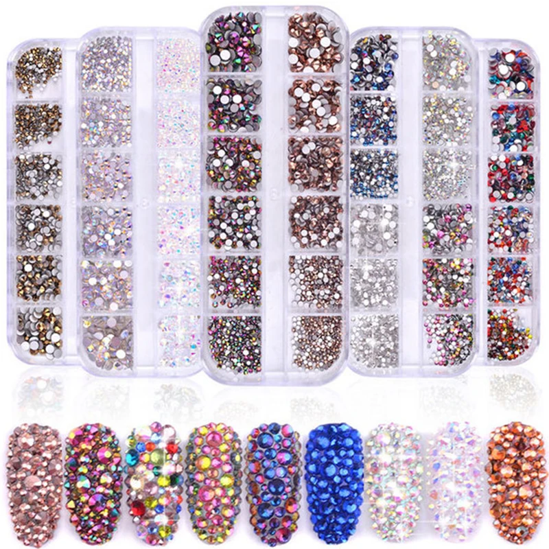 Blueness 1 Box Mix Colors Nail Rhinestone AB Flat Clear Crystal Strass 3D Charm Nail Art Decoration for Gel Polish DIY Manicure
Blueness 1 Box Mix Colors Nail Rhinestone AB Flat Clear Crystal Strass 3D Charm Nail Art Decoration for Gel Polish DIY Manicure