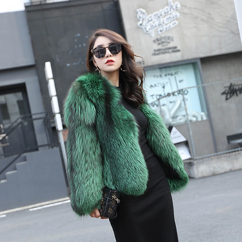 FURSARCAR Real Fox Fur Coat Fashion Style Genuine Leather Full plet Natural Fox Fur Luxury Full Sleeve Green Short Fur Coat
FURSARCAR Real Fox Fur Coat Fashion Style Genuine Leather Full plet Natural Fox Fur Luxury Full Sleeve Green Short Fur Coat