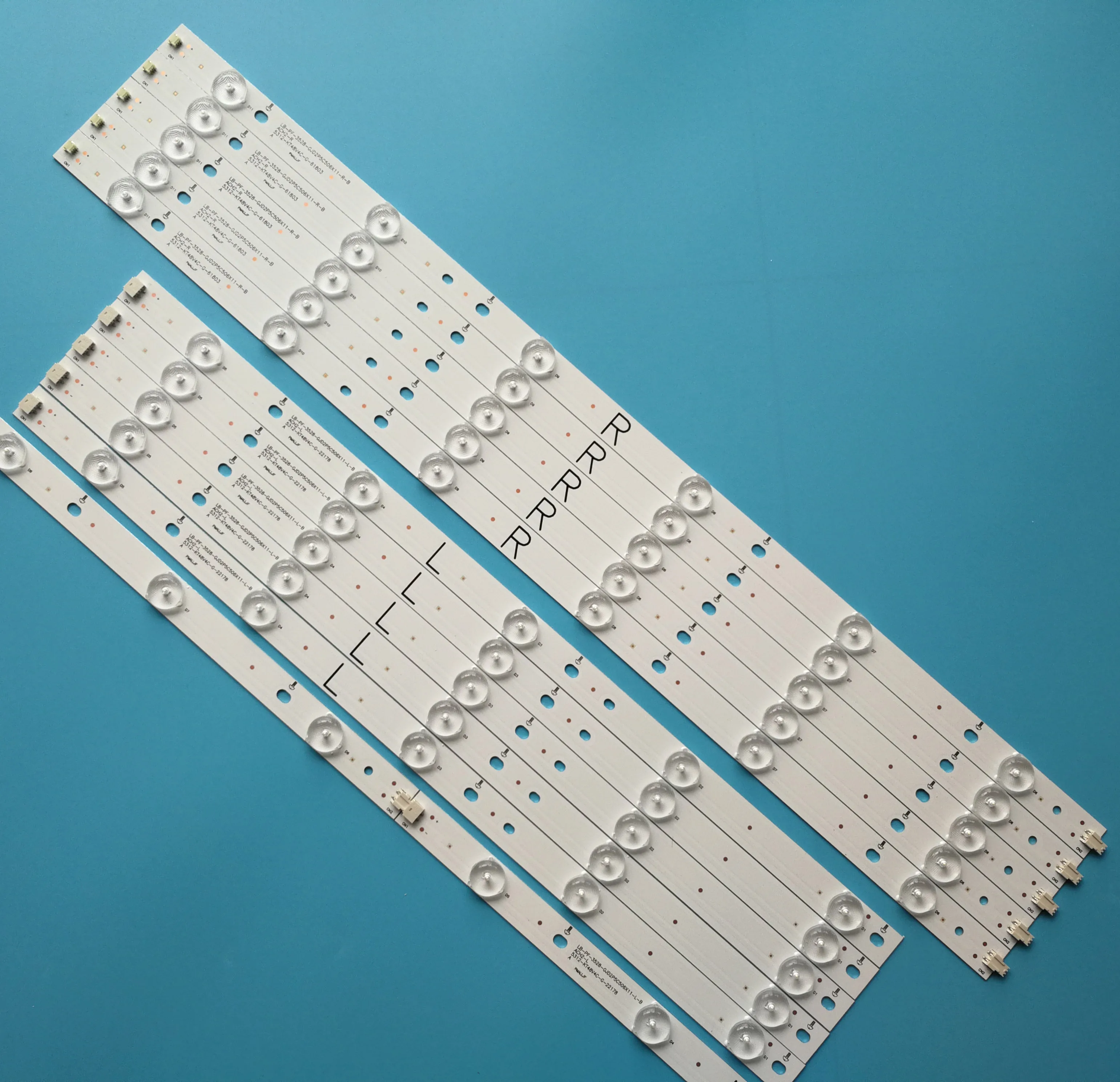 12PCS/set New LED Strip For Philips TV 50PFF2651 50PFF3655 50PFF5655 50PFF3750 55PUF6092/T3 LB-PF3528-GJD2P5C506X11-R-B
12PCS/set New LED Strip For Philips TV 50PFF2651 50PFF3655 50PFF5655 50PFF3750 55PUF6092/T3 LB-PF3528-GJD2P5C506X11-R-B