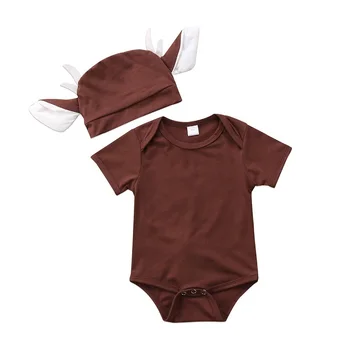 Cartoon Cute Deer Newborn Infant Baby Boy Girls Cotton Short Sleeve Bodysuit Clothes Outfit Set Summer+ Hat
Cartoon Cute Deer Newborn Infant Baby Boy Girls Cotton Short Sleeve Bodysuit Clothes Outfit Set Summer+ Hat