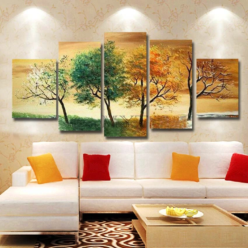 Five paintings of the art of hand-painted oil painting painting are free of postage MYT-23
Five paintings of the art of hand-painted oil painting painting are free of postage MYT-23