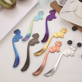 Creative Cartoon Dog Coffee Scoop Stainless Steel Muddler Colorful Mixing Spoon Ice Scoop Dessert Stirring Rod Dinnerware 1set
Creative Cartoon Dog Coffee Scoop Stainless Steel Muddler Colorful Mixing Spoon Ice Scoop Dessert Stirring Rod Dinnerware 1set