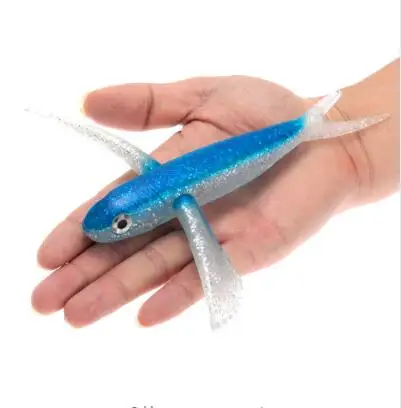 1cs/pack Seawater Fishing lure 65g Flying Fish Lure Boat Trolling Tuna Soft Baits artificial pesca Soft Fishing Lures
1cs/pack Seawater Fishing lure 65g Flying Fish Lure Boat Trolling Tuna Soft Baits artificial pesca Soft Fishing Lures