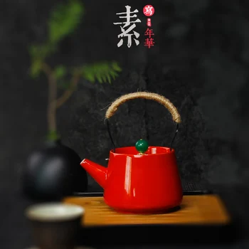 China Jingdezhen household old-fashioned copper handle ceramic tea pot teaware mini long mouth teapot large capacity kettle
China Jingdezhen household old-fashioned copper handle ceramic tea pot teaware mini long mouth teapot large capacity kettle
