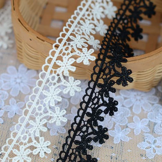 15yards/lot 3.4cm DIY Handmade Patchwork Polyester Embroidered Lace Ribbon White And Black Color Water Soluble Tassel Lace Trim
15yards/lot 3.4cm DIY Handmade Patchwork Polyester Embroidered Lace Ribbon White And Black Color Water Soluble Tassel Lace Trim