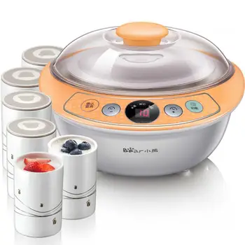 Smart Automatic Thermostatic Heating Yogurt Machine 1L Stainless Steel Liner Rice Natto Maker 6 Cups 220-240V 20W
Smart Automatic Thermostatic Heating Yogurt Machine 1L Stainless Steel Liner Rice Natto Maker 6 Cups 220-240V 20W