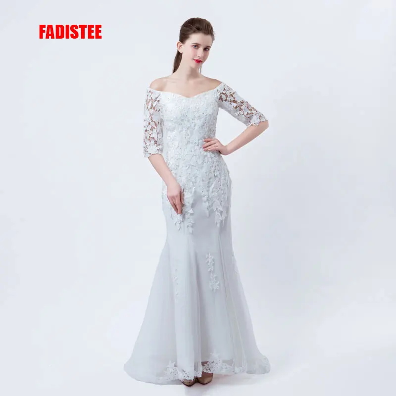 FADISTEE New arrival elegant wedding dress Vestido de Festa mermaid dresses lace crystal half sleeves applique long style party
FADISTEE New arrival elegant wedding dress Vestido de Festa mermaid dresses lace crystal half sleeves applique long style party