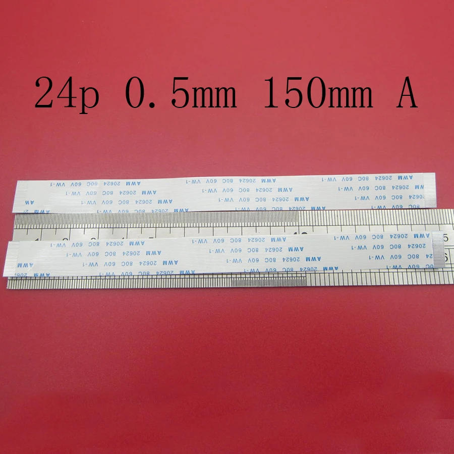 100pcs New FFC FPC flat flexible cable 0.5mm pitch 24 pin /24PIN Forward Length 150mm/ Width 12.5mm Ribbon Flex Cable
100pcs New FFC FPC flat flexible cable 0.5mm pitch 24 pin /24PIN Forward Length 150mm/ Width 12.5mm Ribbon Flex Cable