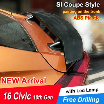 JNCFORURC Rear Trunk Lid Car Spoilers Wings For Honda Civic 2016 17 18 Sedan 4 Door SI Coupe Style Spoiler For Civic with lamp
JNCFORURC Rear Trunk Lid Car Spoilers Wings For Honda Civic 2016 17 18 Sedan 4 Door SI Coupe Style Spoiler For Civic with lamp