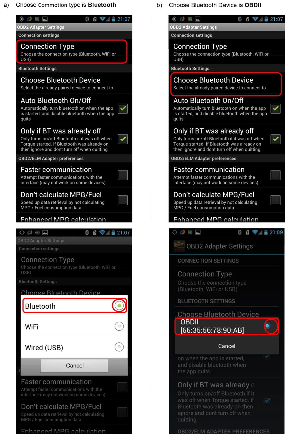 3)elm327 Bluetooth-OBDII