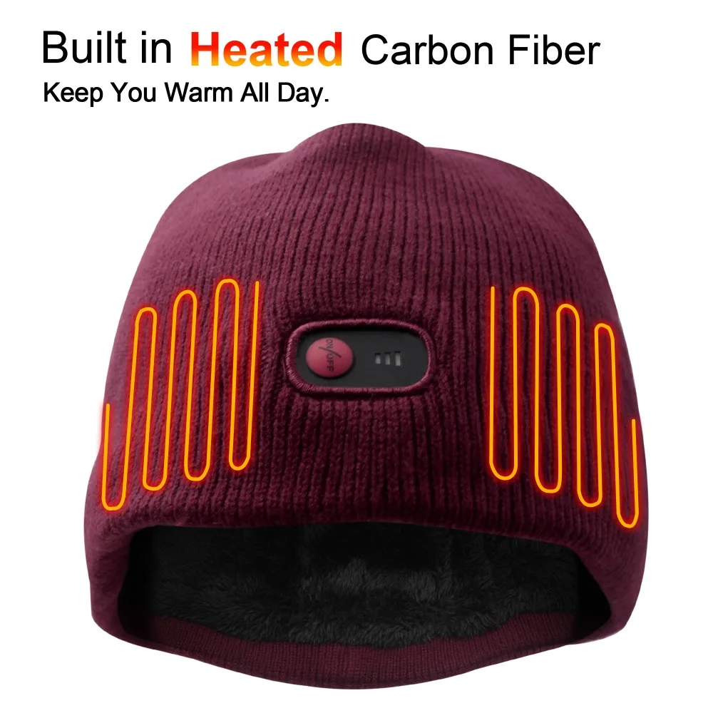 7.4V battery heated caps keep warm winter outdoor sports quick heating head warmer 3 levels control women Red 2018
7.4V battery heated caps keep warm winter outdoor sports quick heating head warmer 3 levels control women Red 2018