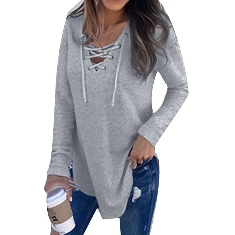 Litthing 2019 Fashion Women Long Sleeve Spring Blusas Sexy Deep V Neck Bandage Shirts Women Lace Up Tops Tees Clothes
Litthing 2019 Fashion Women Long Sleeve Spring Blusas Sexy Deep V Neck Bandage Shirts Women Lace Up Tops Tees Clothes