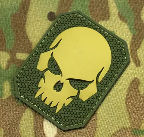 PVC Rubber Skull Tactical Patch Military Morale Armband Army Combat Badge Green Color
PVC Rubber Skull Tactical Patch Military Morale Armband Army Combat Badge Green Color