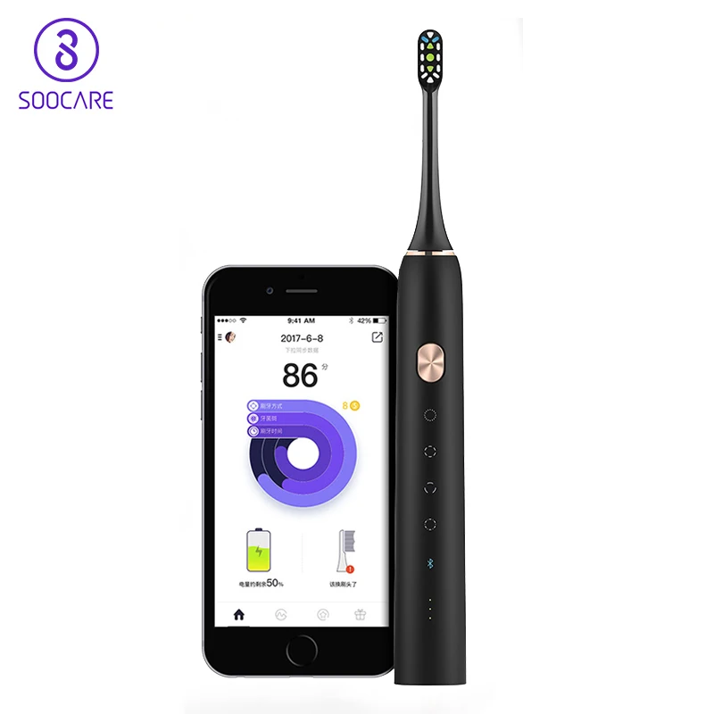 Soocare Soocas X3 Electric Toothbrush Ultrasonic Smart BT Wireless Waterproof Toothbrush Android IOS Mi Home APP Control
Soocare Soocas X3 Electric Toothbrush Ultrasonic Smart BT Wireless Waterproof Toothbrush Android IOS Mi Home APP Control