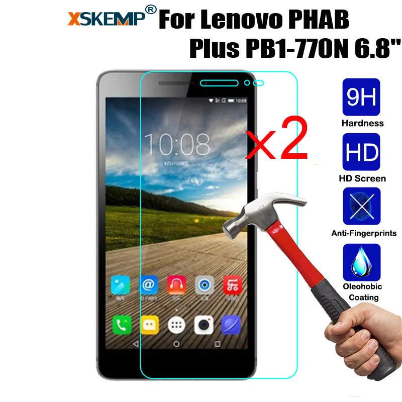 XSKEMP 2Pcs/Lot 9H Tempered Glass Screen Protector Film For Lenovo PHAB Plus PB1-770N 6.8" Ultra Clear Tablet Protective Guard
XSKEMP 2Pcs/Lot 9H Tempered Glass Screen Protector Film For Lenovo PHAB Plus PB1-770N 6.8" Ultra Clear Tablet Protective Guard