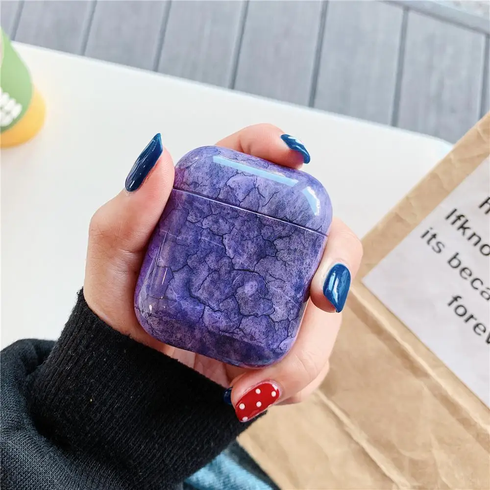luxury purple marble hard PC For Apple new Airpods 1/2 Shockproof Cover For Apple wireless Bluetooth Earphone protective case
luxury purple marble hard PC For Apple new Airpods 1/2 Shockproof Cover For Apple wireless Bluetooth Earphone protective case