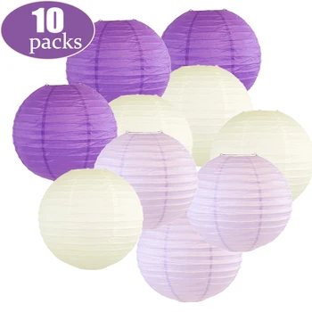 10 Pcs Per Set Beige Purple Chinese Japanese Round Paper Lantern papier lampion Wedding boule papier Party Diy Hanging Decor
10 Pcs Per Set Beige Purple Chinese Japanese Round Paper Lantern papier lampion Wedding boule papier Party Diy Hanging Decor