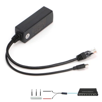 Splitter Usb Interface Power Over Ethernet 48V To 5V 2.4A Active POE Splitter Micro USB Plug Y Cable
Splitter Usb Interface Power Over Ethernet 48V To 5V 2.4A Active POE Splitter Micro USB Plug Y Cable
