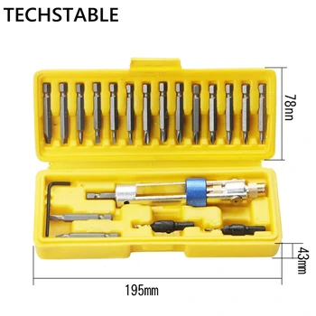 TECHSTABLE High quality 20 bits Half Time Drill High Speed Screwdriver Head 20bits Drill Driver Set Tools
TECHSTABLE High quality 20 bits Half Time Drill High Speed Screwdriver Head 20bits Drill Driver Set Tools